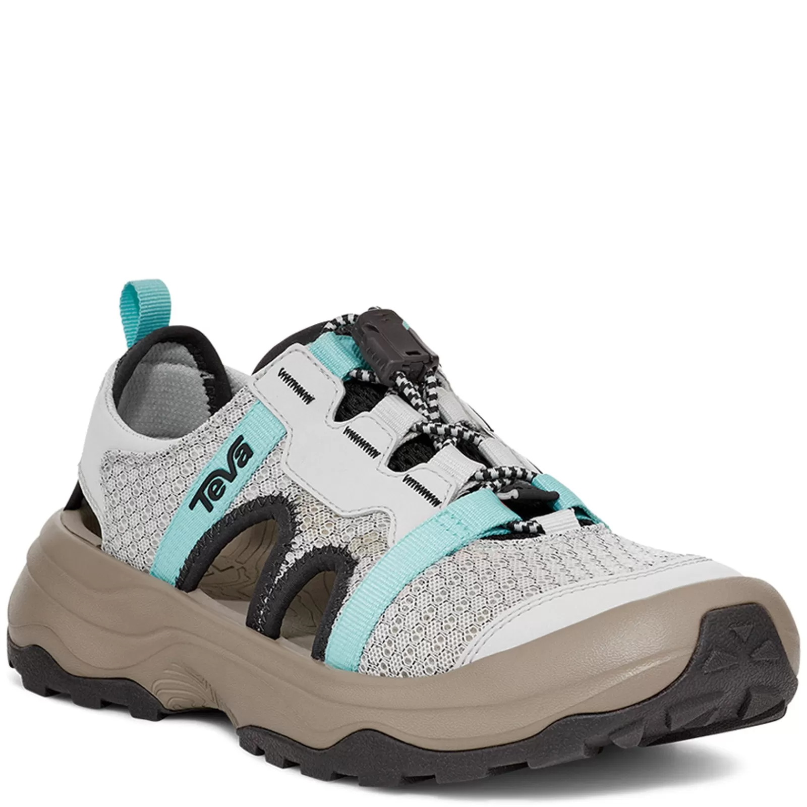 Clearance Teva Women's , Outflow Closed Toe Sandal Grey Aqua Mix