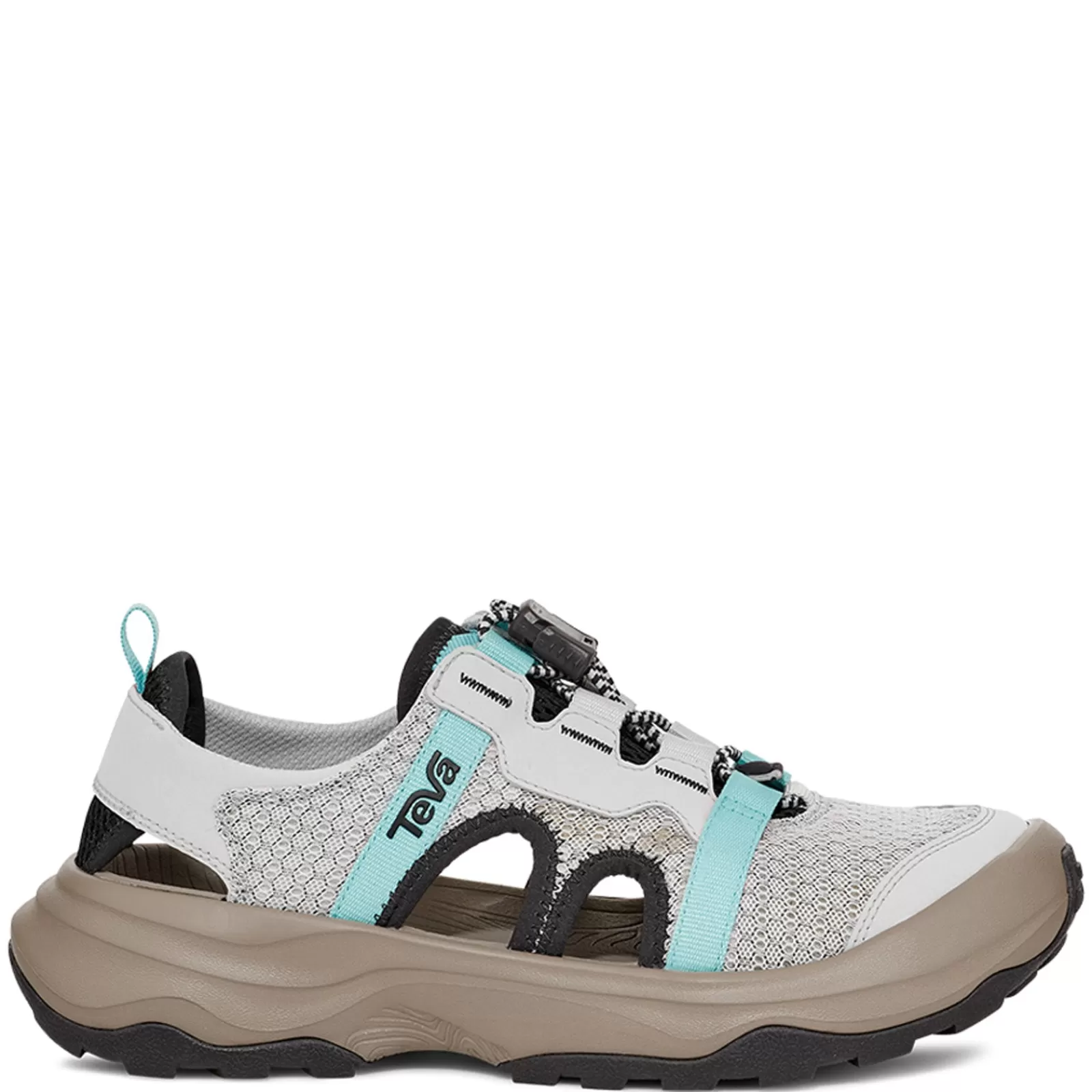 Clearance Teva Women's , Outflow Closed Toe Sandal Grey Aqua Mix