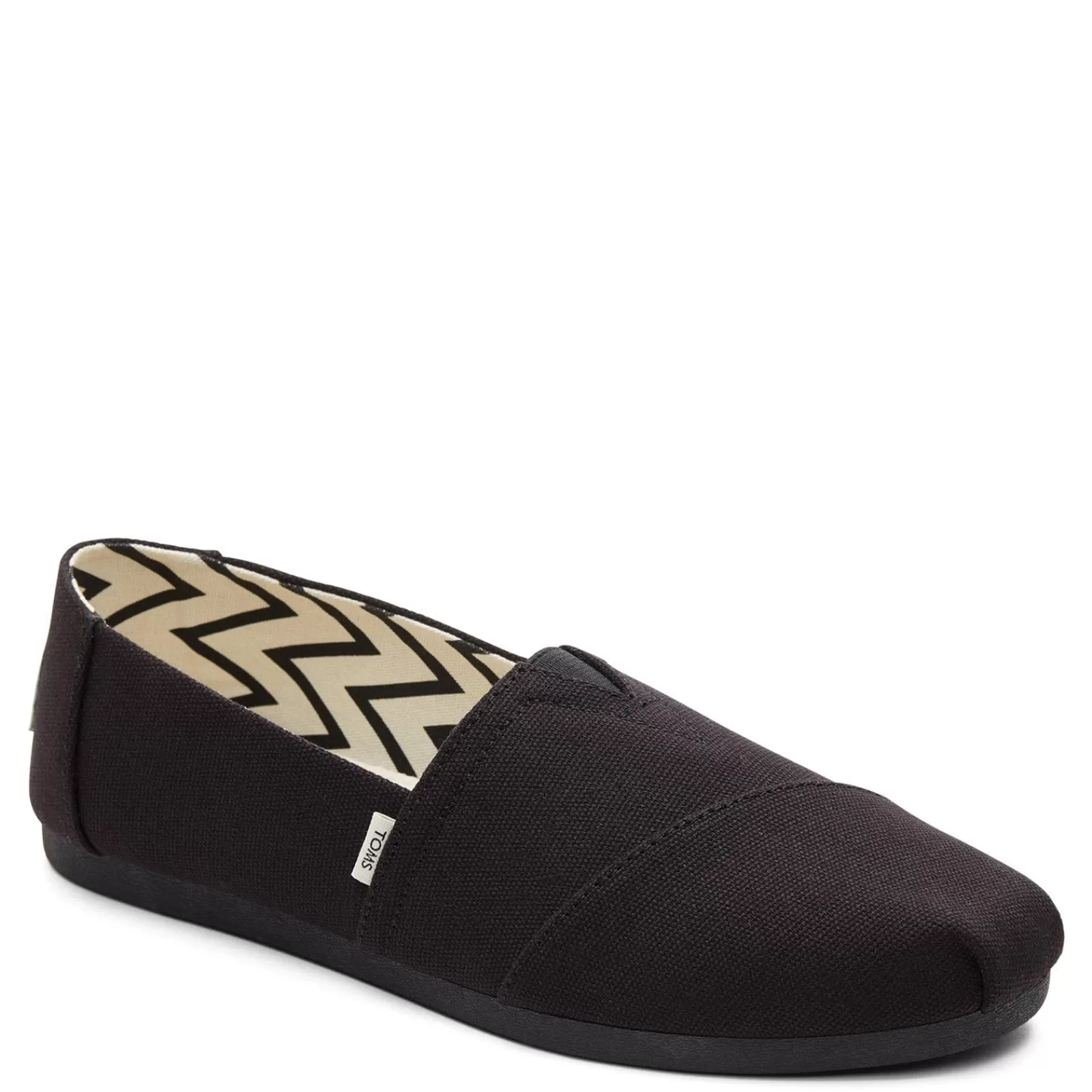 New TOMS Women's , Alpargata Recycled Slip-On Black/Black