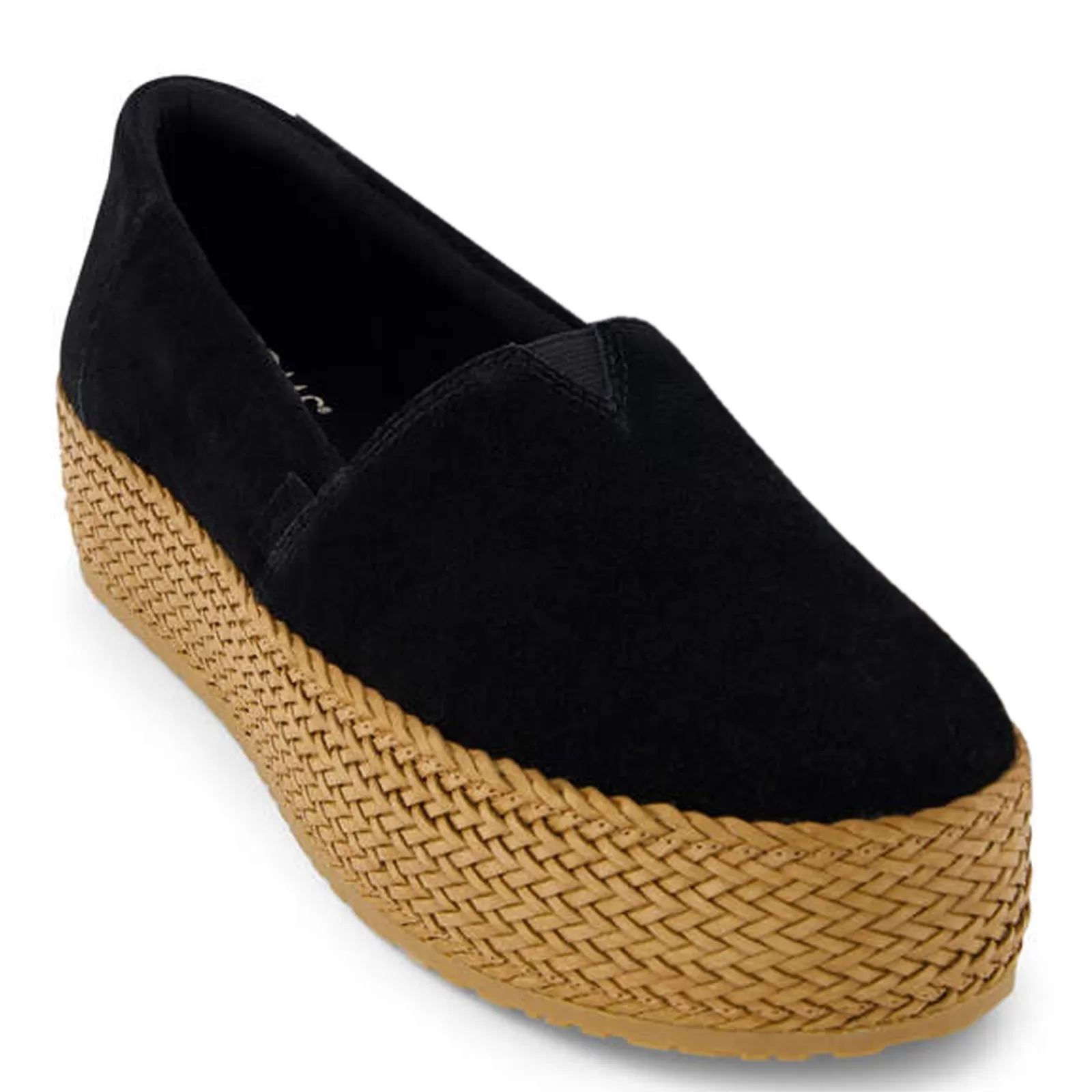 Best TOMS Women's , Valencia Slip-On Black / Tan Weave