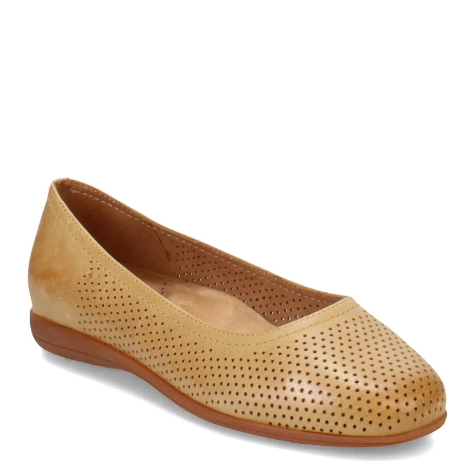 New Trotters Women's , Darcey Flat Tan Perf