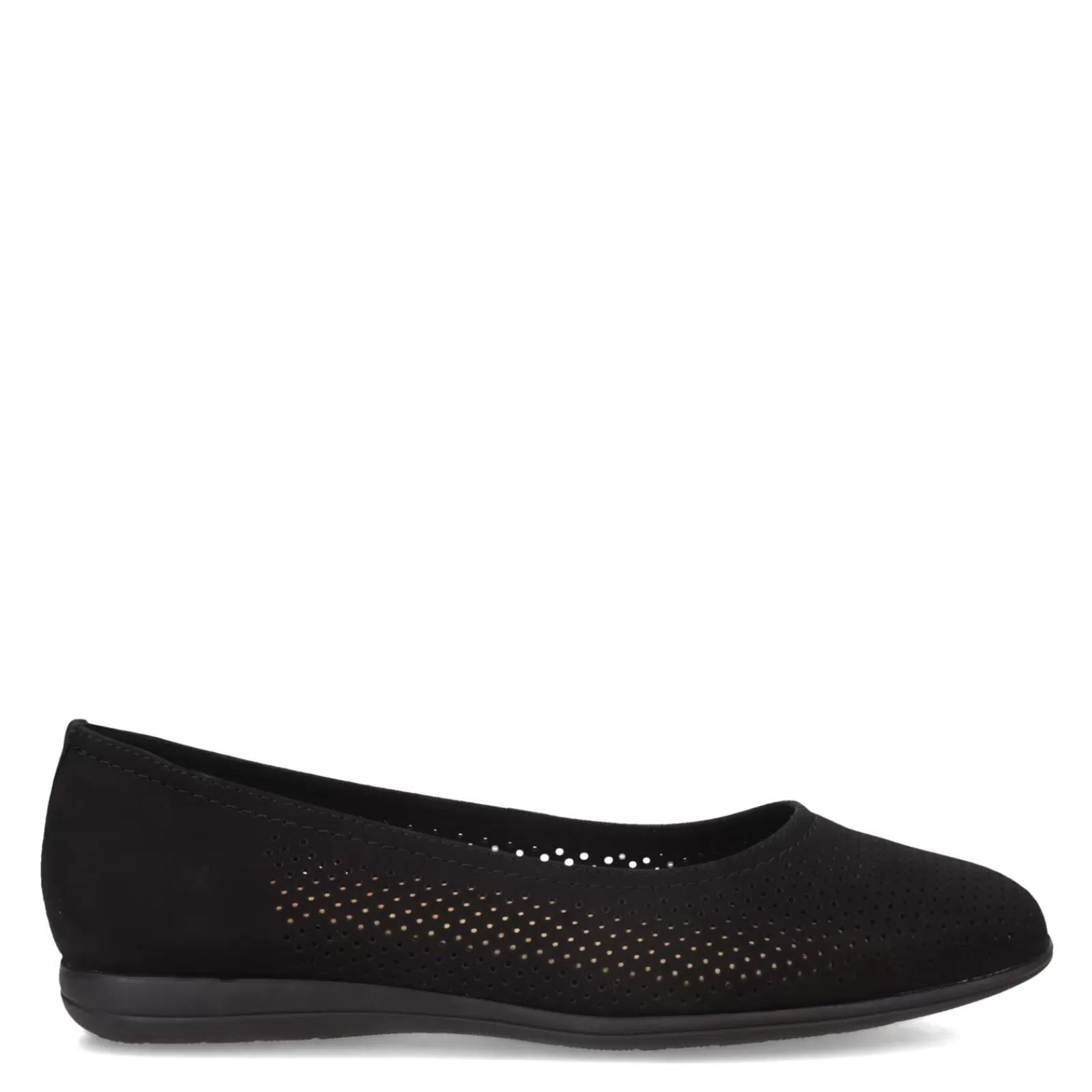 New Trotters Women's , Darcey Flat Black Perf