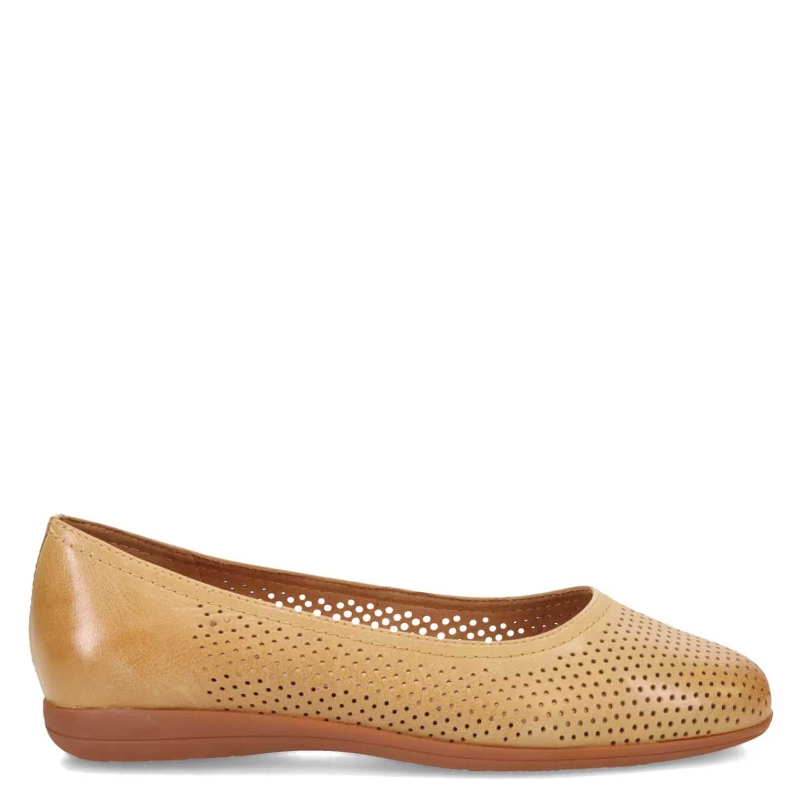 New Trotters Women's , Darcey Flat Tan Perf