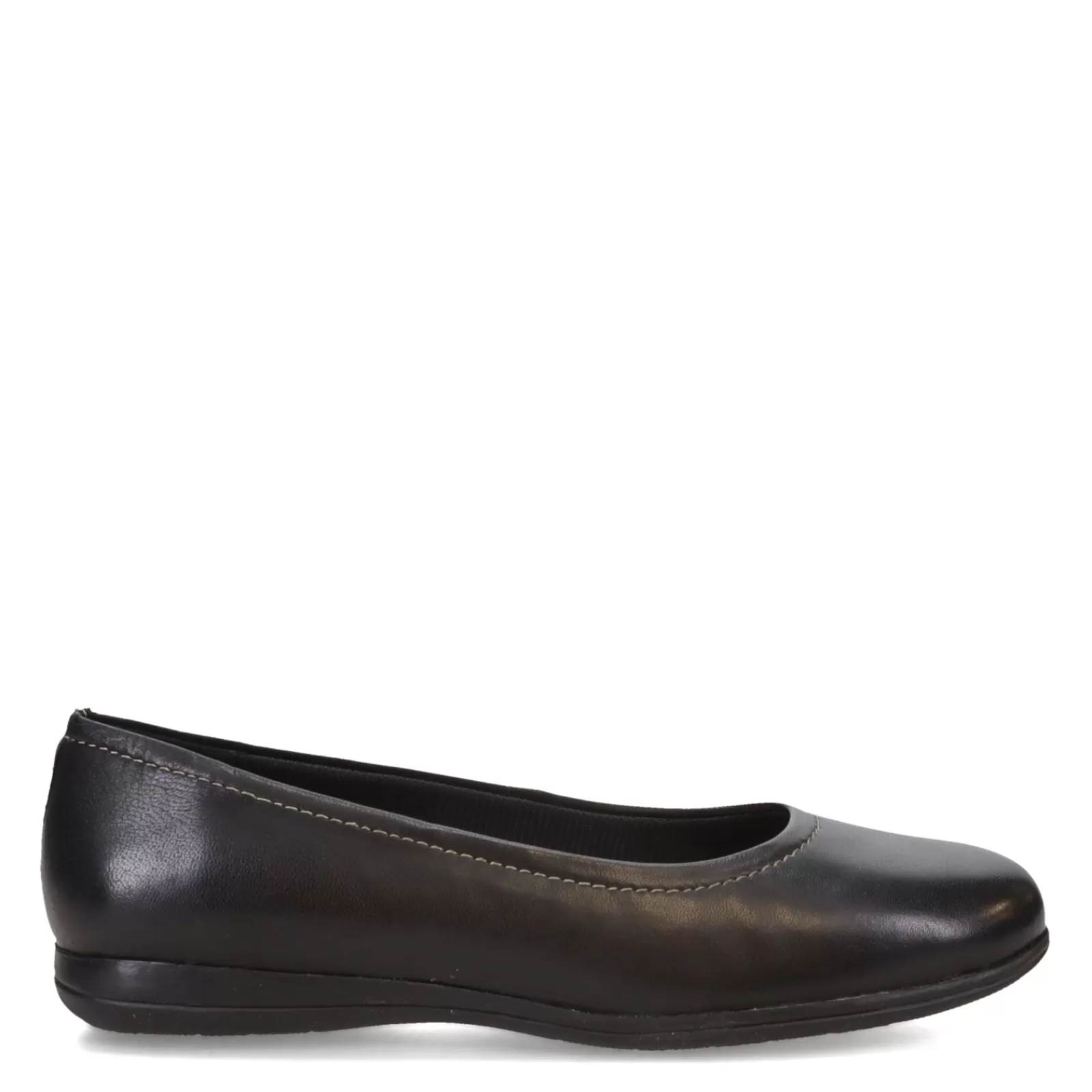 Store Trotters Women's , Darcey Flat Black Leather