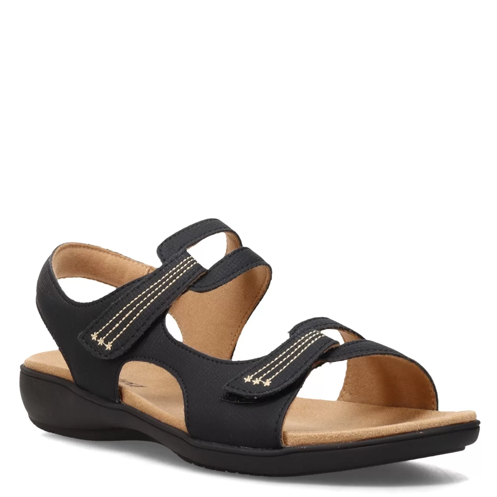 New Trotters Women's , Katarina Sandal Black Nubuck