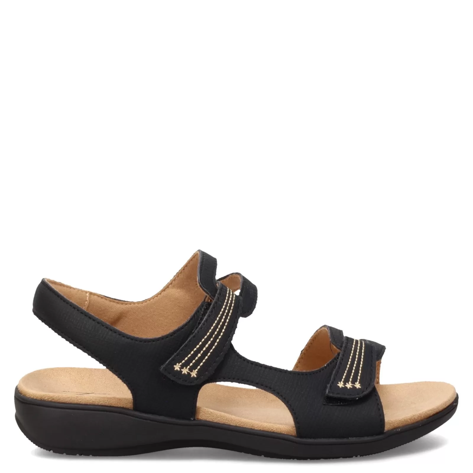 New Trotters Women's , Katarina Sandal Black Nubuck