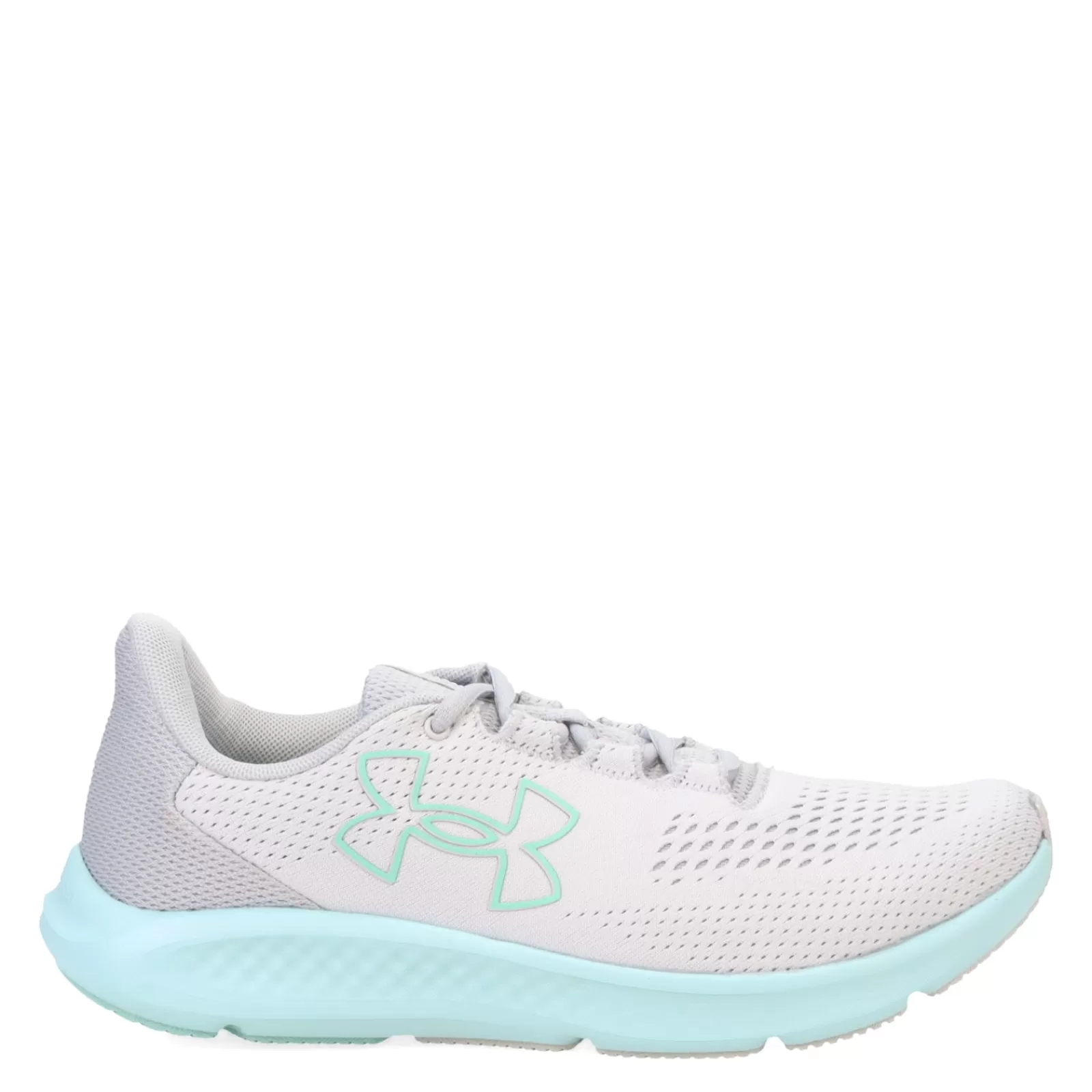 Shop Under Armour Women's , Charged Pursuit 3 Running Shoe Grey/Turquoise