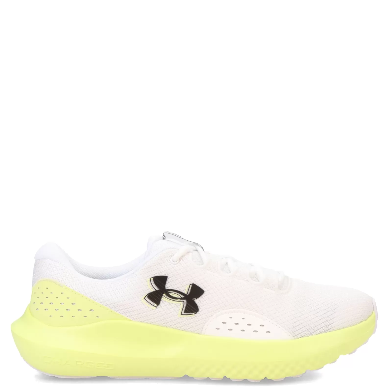 Outlet Under Armour Women's , Charged Surge 4 Running Shoe White/Sonic Yellow/Black