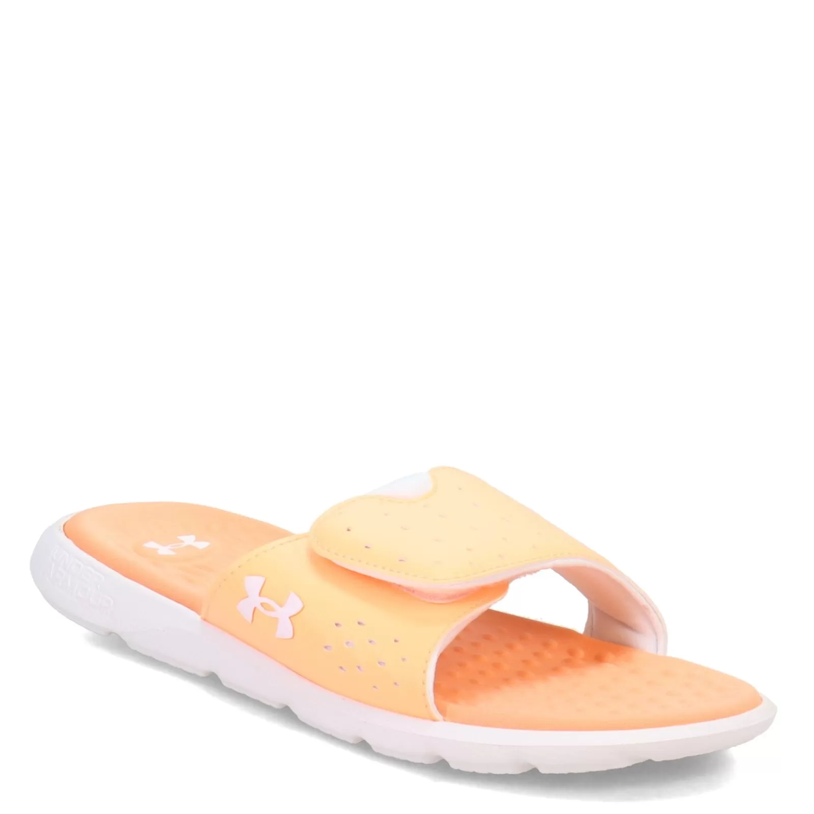 Cheap Under Armour Women's , Ignite 7 Slide Sandal Orange Tropic/White/White