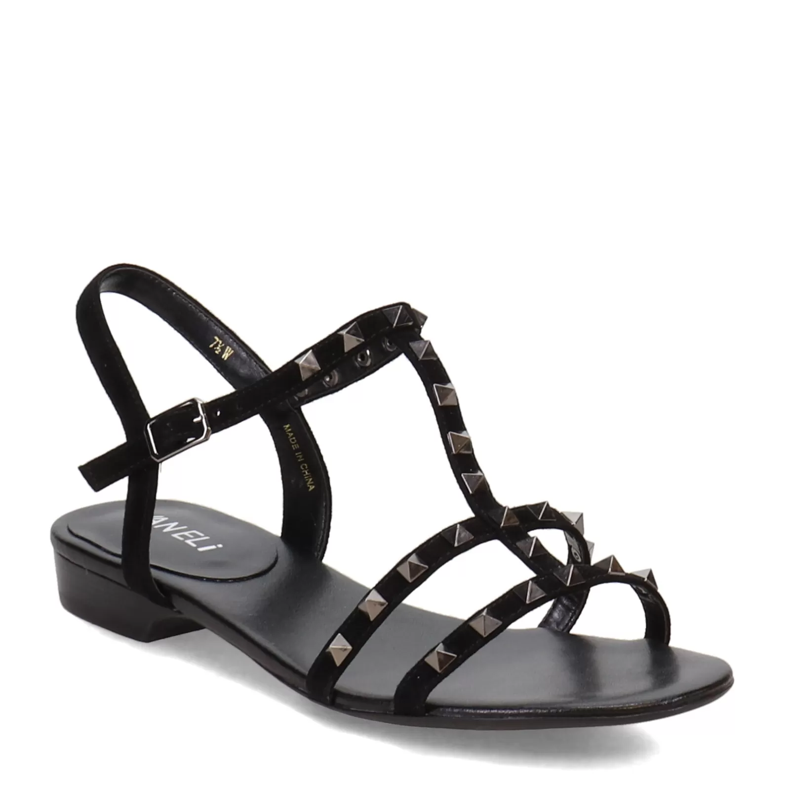 Outlet Vaneli Women's , Brunel Sandal Black Suede