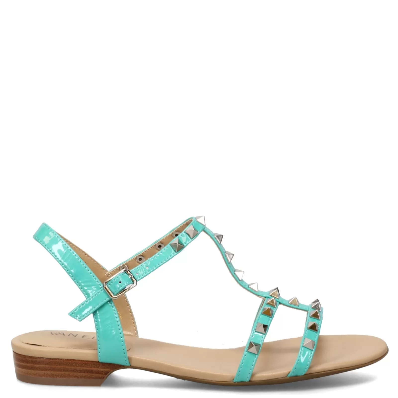 New Vaneli Women's , Brunel Sandal Turquoise Patent