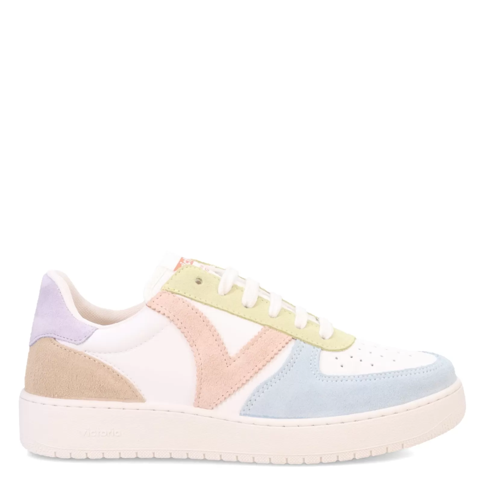 Clearance Victoria Women's , Madrid Serraje Sneaker White Pastel Multi