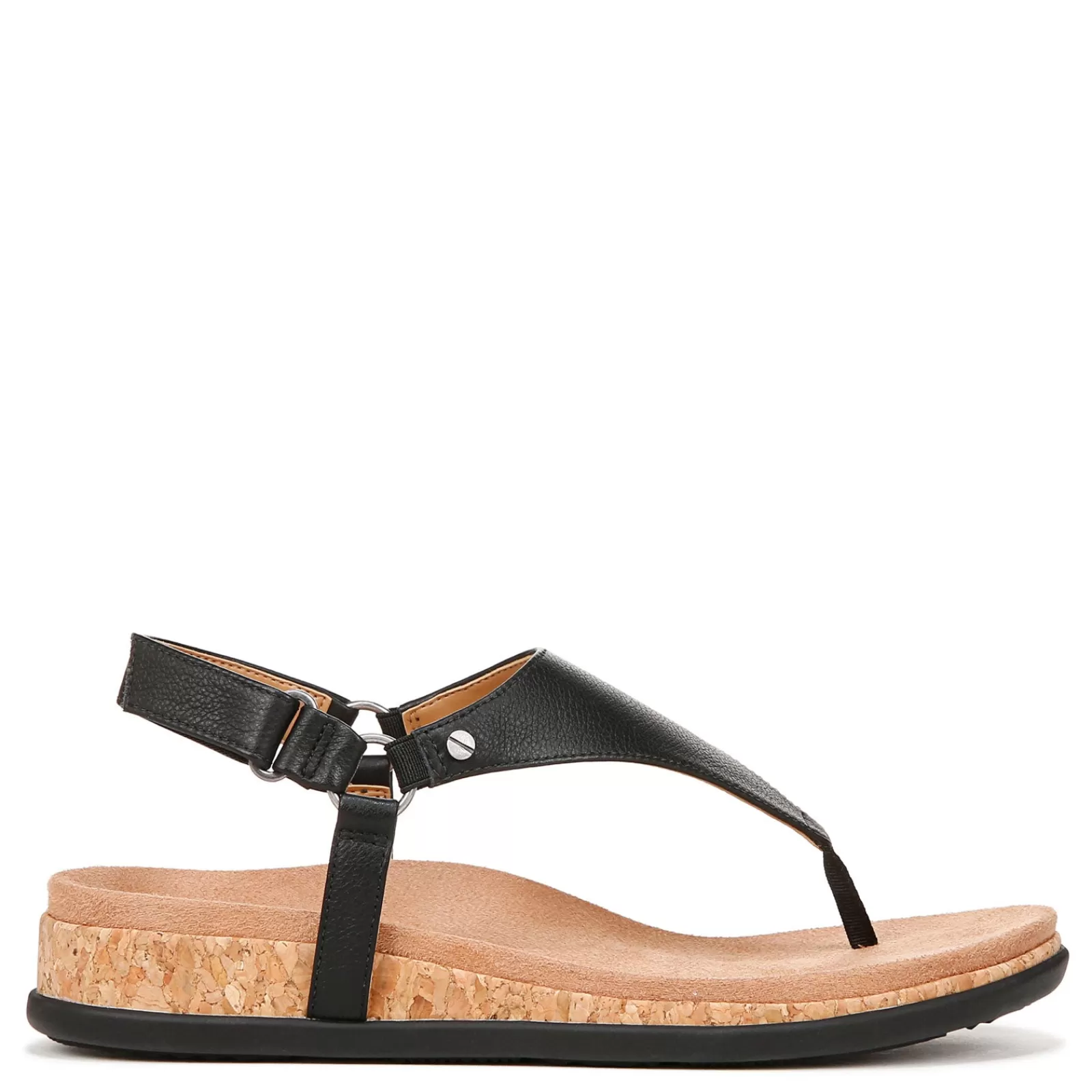 Fashion Vionic Women's , Kirra II Sandal Black Leather