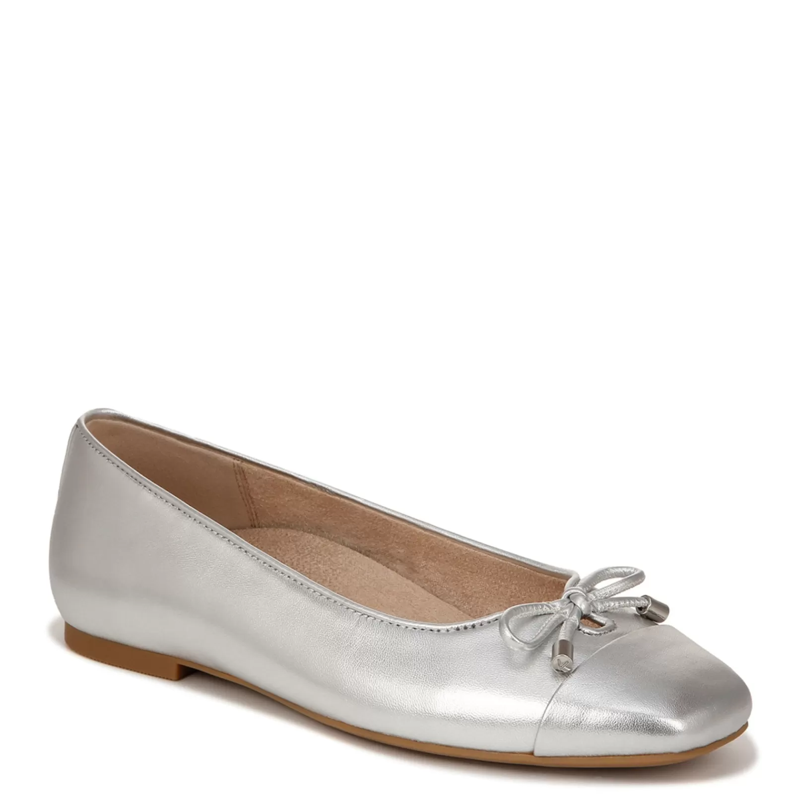 Hot Vionic Women's , Klara Flat Silver Metallic Leather