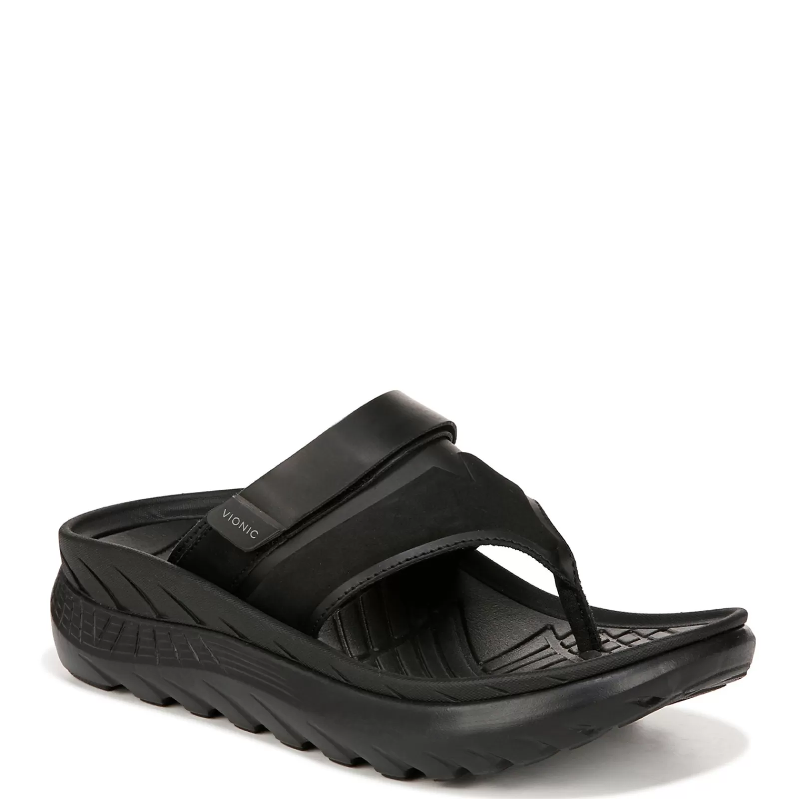 Clearance Vionic Women's , Restore II Sandal Black Faux Leather