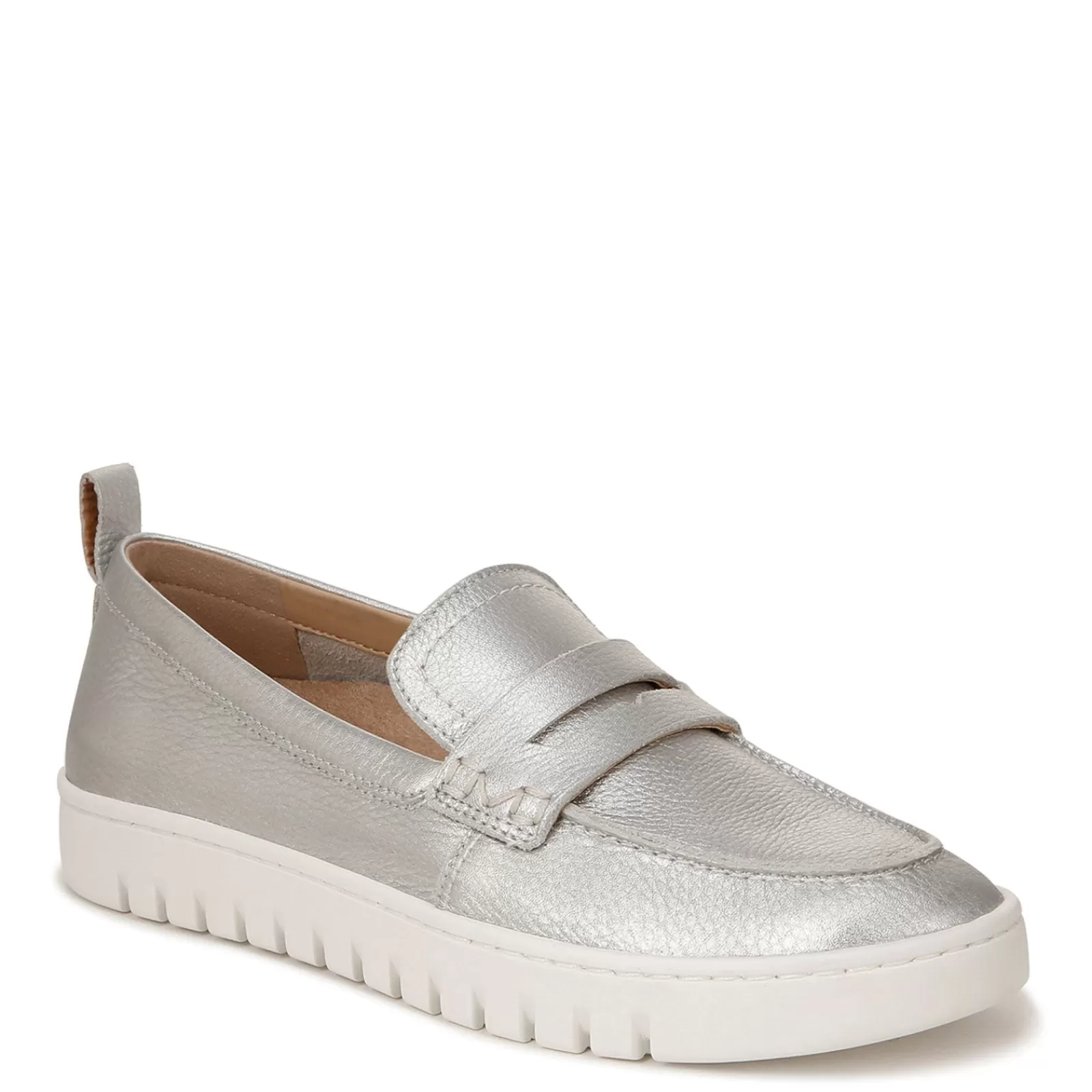 Discount Vionic Women's , Uptown Loafer Silver Metallic Leather