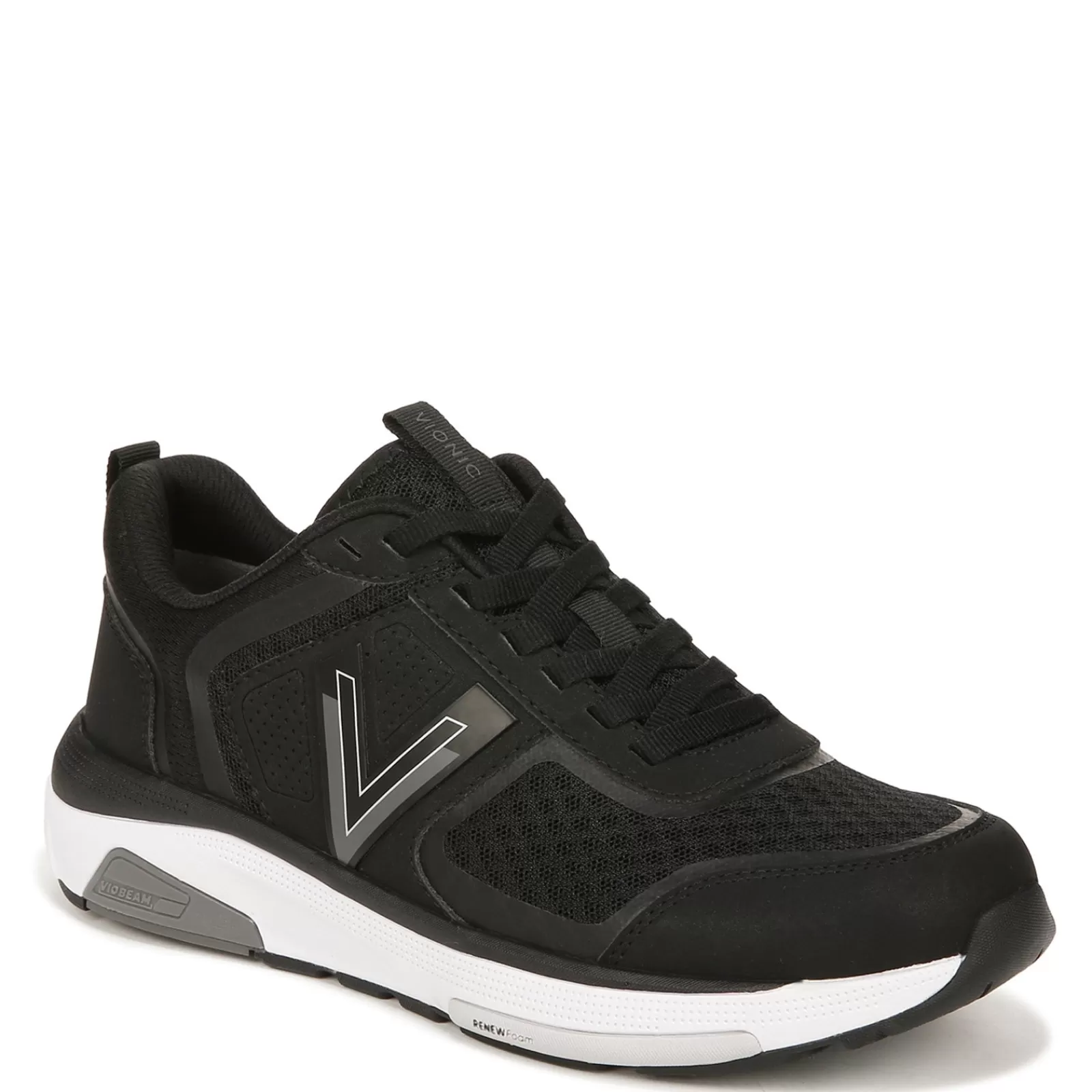 New Vionic Women's , Walk Strider Sneaker Black Leather