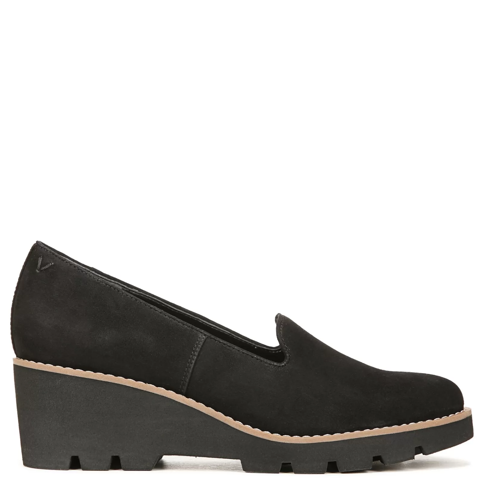 Shop Vionic Women's , Willa Wedge Slip-On Black Suede